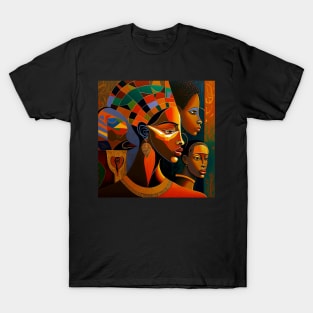 African Print Design T-Shirt